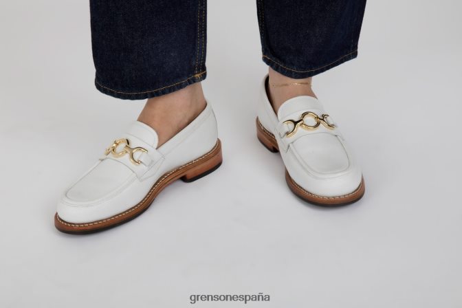 Grenson mujer nina blanco PB0FB250 mocasines