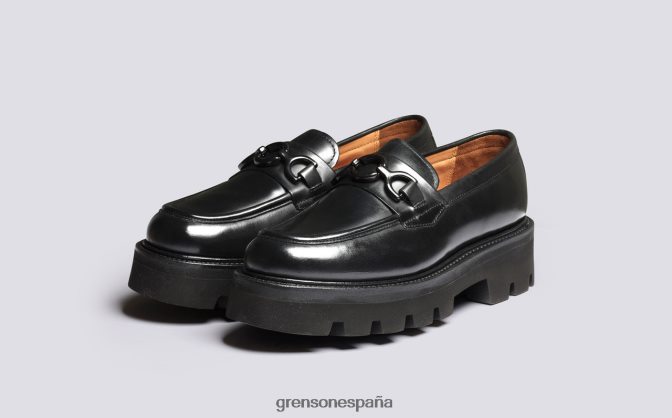 Grenson mujer nina negro PB0FB251 mocasines
