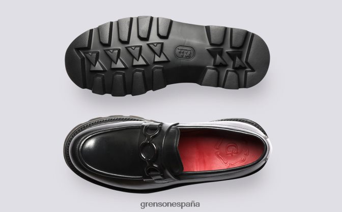 Grenson mujer nina negro PB0FB251 mocasines