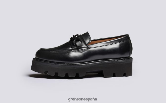 Grenson mujer nina negro PB0FB251 mocasines