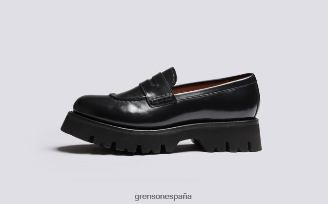 Grenson mujer sombrero negro PB0FB243 mocasines