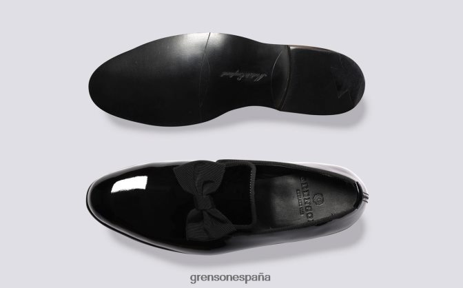 Grenson mujer zapatilla de vestir negro PB0FB240 mocasines