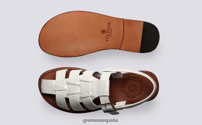 Grenson mujer Reina blanco PB0FB378 sandalias