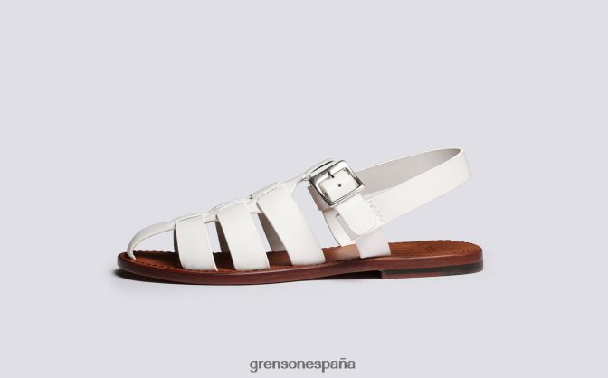 Grenson mujer Reina blanco PB0FB378 sandalias