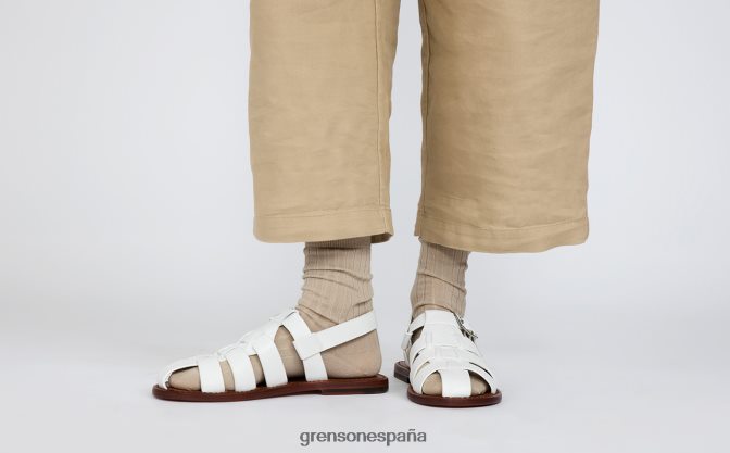 Grenson mujer Reina blanco PB0FB378 sandalias