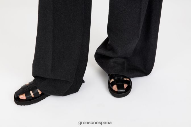 Grenson mujer Reina negro PB0FB385 sandalias