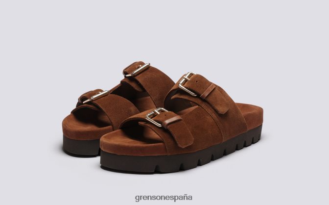 Grenson mujer flora marrón PB0FB373 sandalias