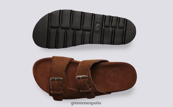 Grenson mujer flora marrón PB0FB373 sandalias