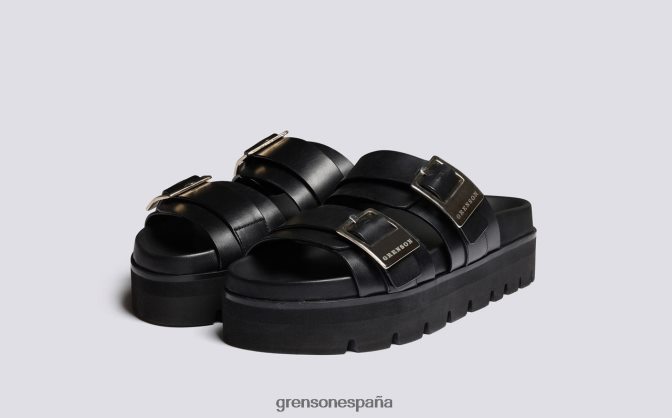 Grenson mujer ida negro PB0FB377 sandalias