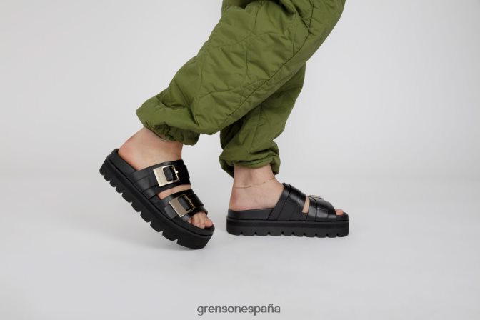 Grenson mujer ida negro PB0FB377 sandalias