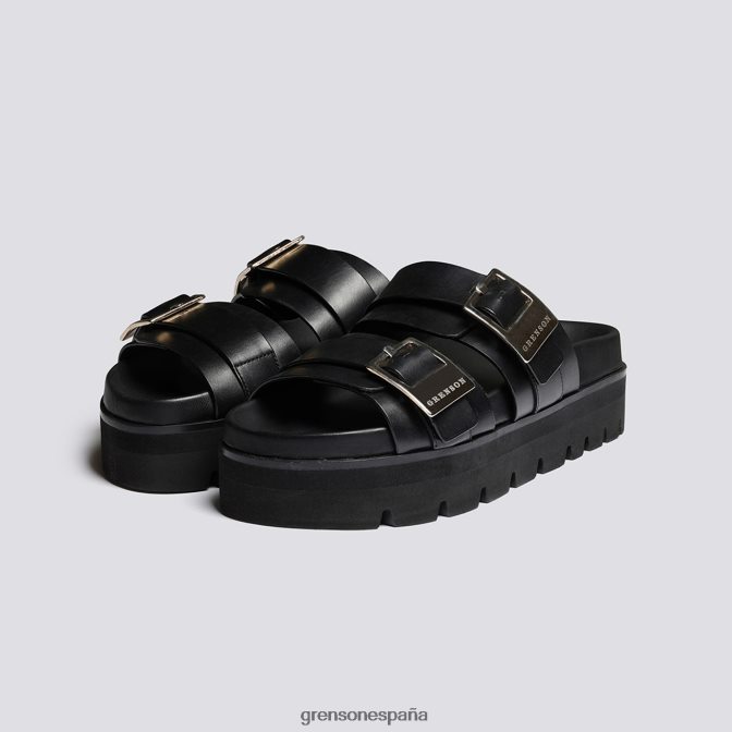 Grenson mujer ida negro PB0FB377 sandalias