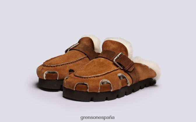 Grenson mujer punteado marrón PB0FB369 sandalias