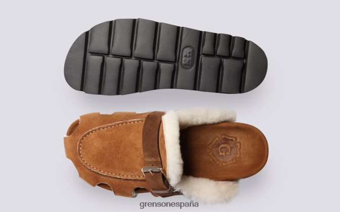 Grenson mujer punteado marrón PB0FB369 sandalias