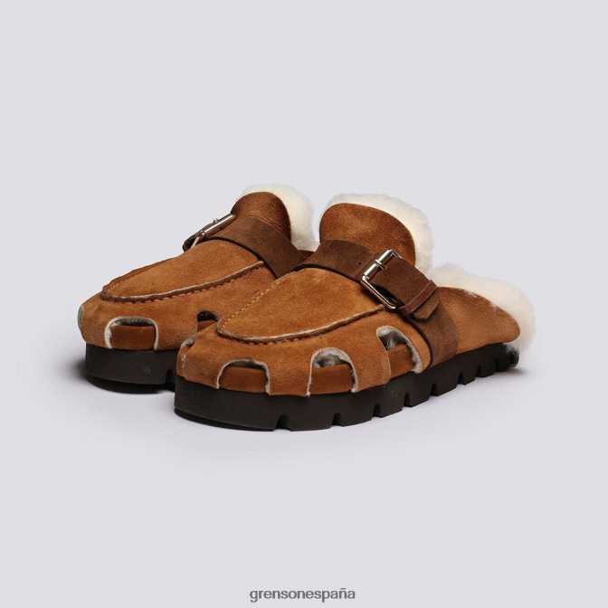 Grenson mujer punteado marrón PB0FB369 sandalias