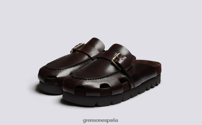 Grenson mujer punteado marron oscuro PB0FB371 sandalias