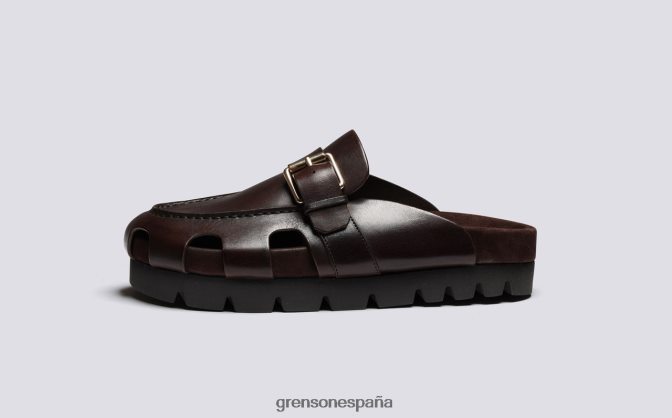 Grenson mujer punteado marron oscuro PB0FB371 sandalias