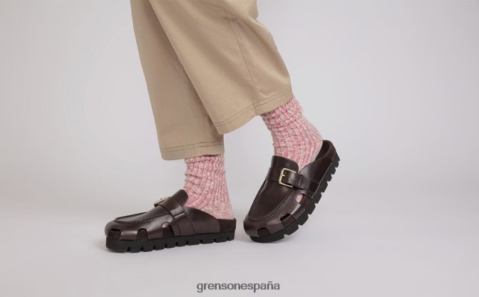 Grenson mujer punteado marron oscuro PB0FB371 sandalias