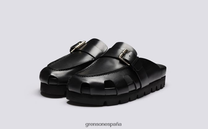Grenson mujer punteado negro PB0FB372 sandalias