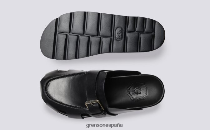 Grenson mujer punteado negro PB0FB372 sandalias