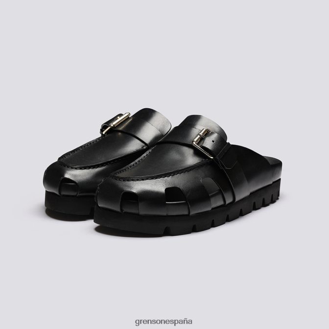 Grenson mujer punteado negro PB0FB372 sandalias