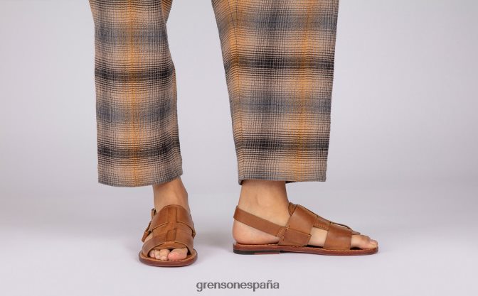 Grenson mujer voluntad 3 jengibre bruñido PB0FB386 sandalias