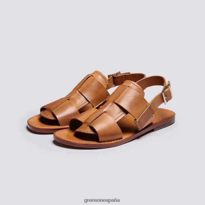 Grenson mujer voluntad 3 jengibre bruñido PB0FB386 sandalias