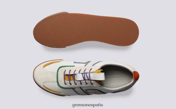Grenson mujer zapatilla 51 + multi blanco PB0FB342 zapatillas