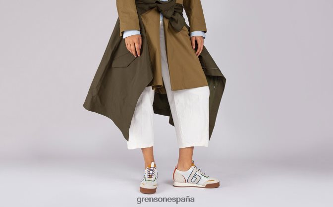 Grenson mujer zapatilla 51 + multi blanco PB0FB342 zapatillas