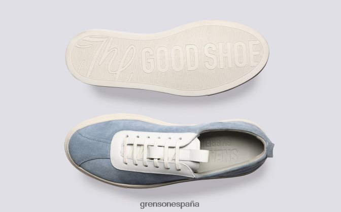 Grenson mujer zapatilla de deporte 1 azul claro PB0FB337 zapatillas