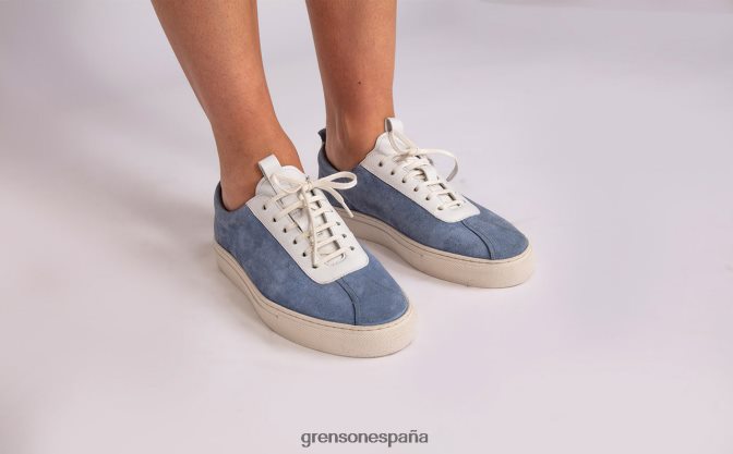 Grenson mujer zapatilla de deporte 1 azul claro PB0FB337 zapatillas