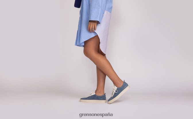Grenson mujer zapatilla de deporte 1 azul claro PB0FB337 zapatillas