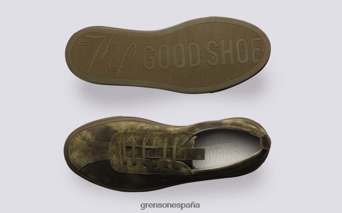 Grenson mujer zapatilla de deporte 1 verde PB0FB339 zapatillas