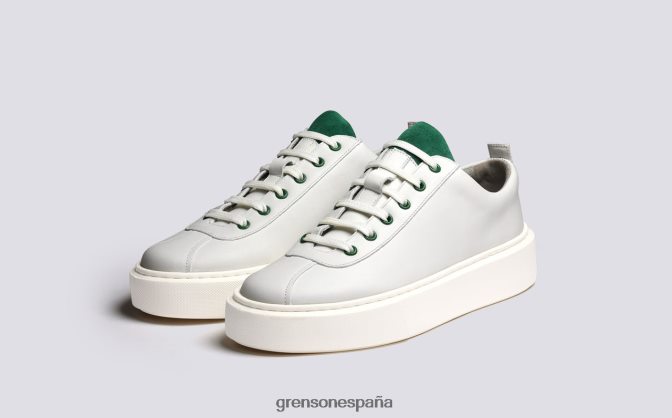 Grenson mujer zapatilla de deporte 30 blanco verde PB0FB341 zapatillas