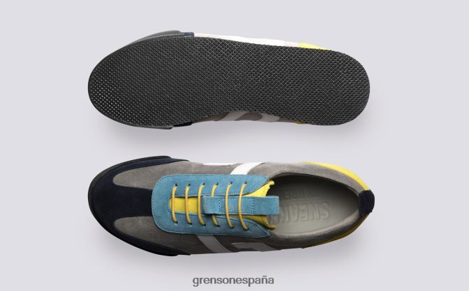 Grenson mujer zapatilla de deporte 51 gris multi PB0FB348 zapatillas