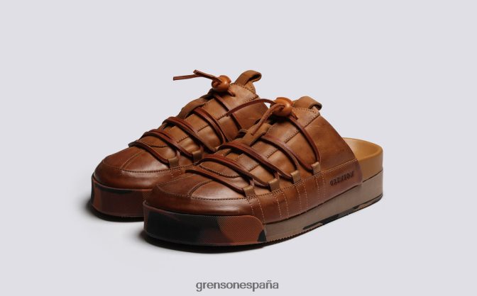 Grenson mujer zapatilla de deporte 75 jengibre bruñido PB0FB357 zapatillas