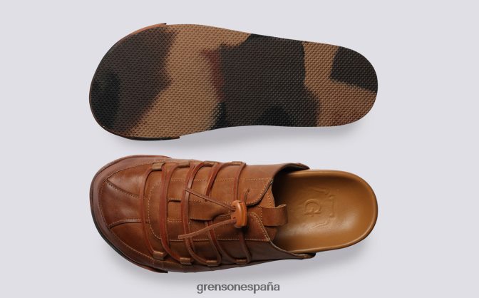 Grenson mujer zapatilla de deporte 75 jengibre bruñido PB0FB357 zapatillas