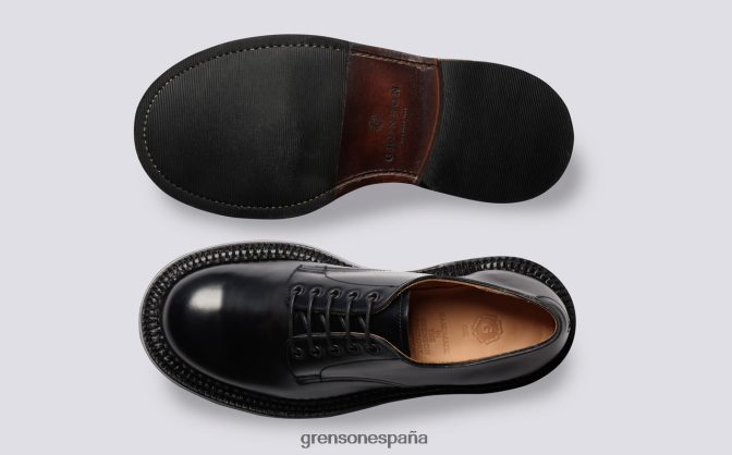 Grenson mujer Devon negro PB0FB309 zapatos formales