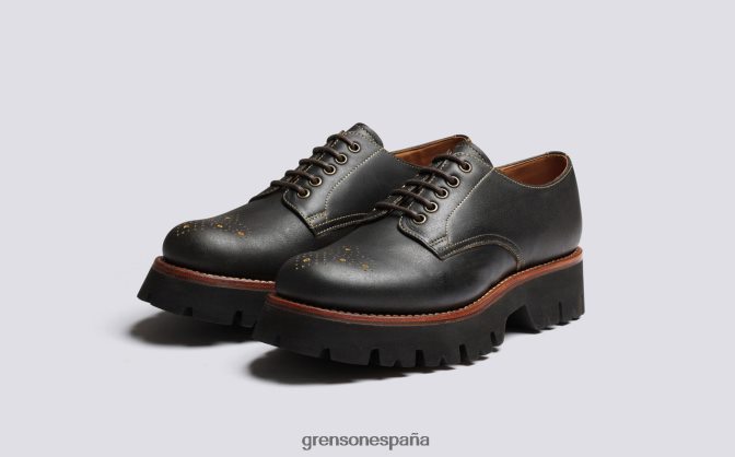 Grenson mujer acebo marrón antiguo PB0FB322 zapatos formales