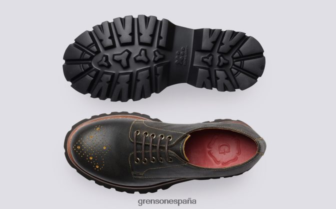 Grenson mujer acebo marrón antiguo PB0FB322 zapatos formales