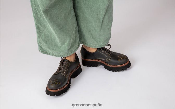 Grenson mujer acebo marrón antiguo PB0FB322 zapatos formales