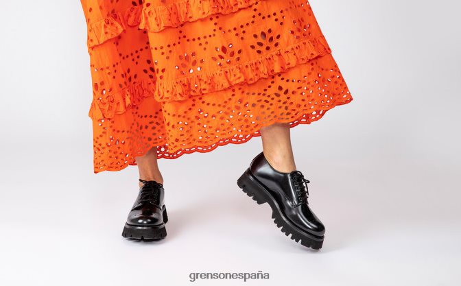 Grenson mujer acebo negro PB0FB323 zapatos formales