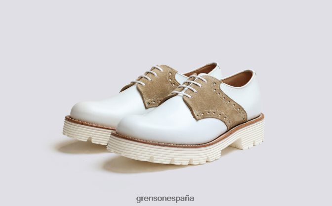Grenson mujer el estante l16 blanco PB0FB311 zapatos formales
