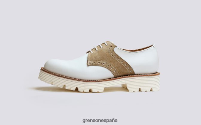 Grenson mujer el estante l16 blanco PB0FB311 zapatos formales