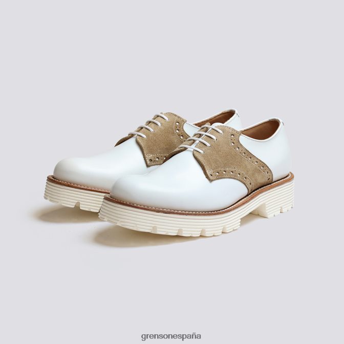 Grenson mujer el estante l16 blanco PB0FB311 zapatos formales