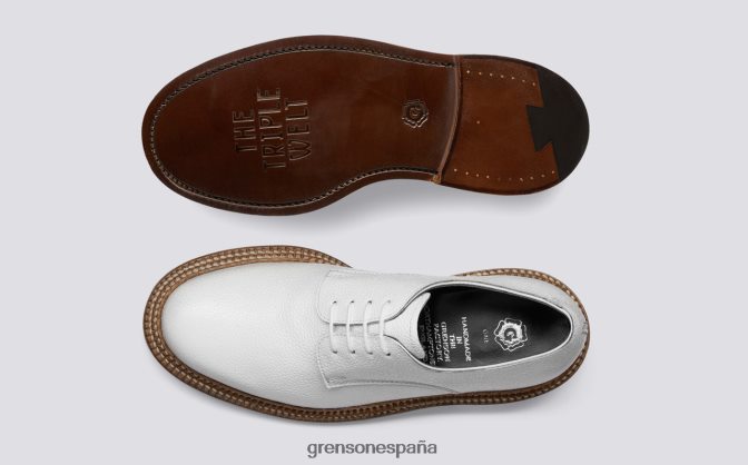 Grenson mujer evie blanco PB0FB327 zapatos formales