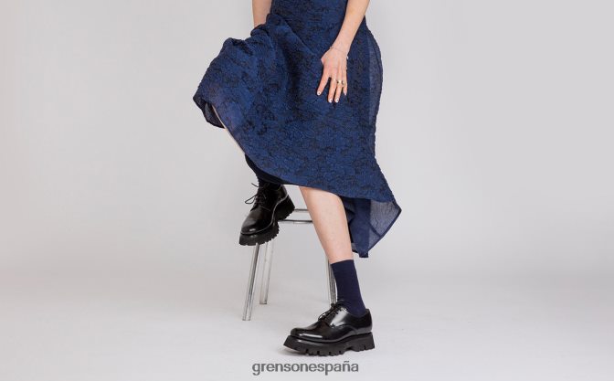 Grenson mujer evie negro PB0FB317 zapatos formales