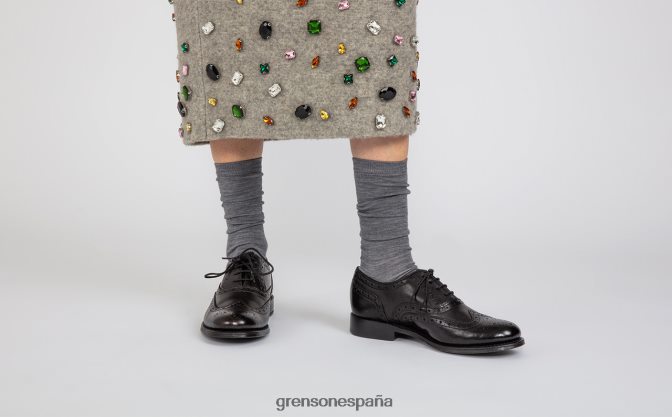 Grenson mujer rosa negro PB0FB313 zapatos formales